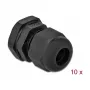 Pressacavo DeLOCK 60196 nero plastica 10 pz.