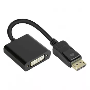Adattatore DisplayPort maschio a DVI-I 24+5 femmina, 1080P @60Hz, contatti dorati, ca. 20cm, Good C (DP-AD10)