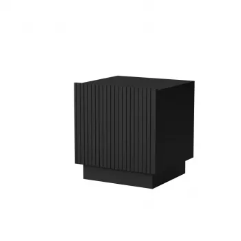 Set comodini Cama comodino LIVERTI 45x42x47 cm, nero, MDF/truciolare, struttura 16 mm