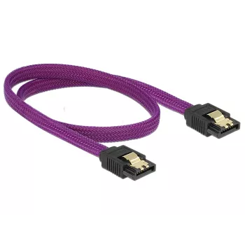 Cavo SATA DeLOCK 83691 0,5 m SATA 7 pin viola