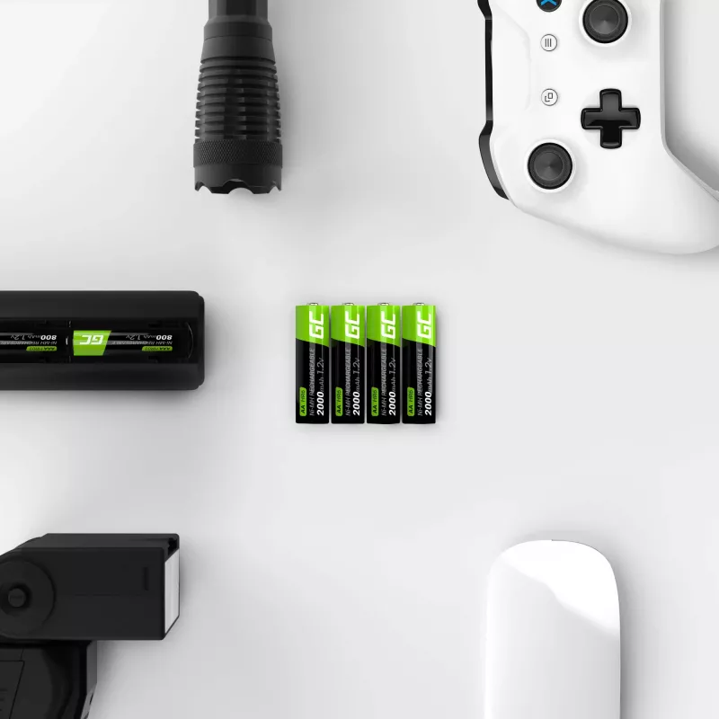Batterie ricaricabili Green Cell GR02 NiMH AA, 4 pz., 2000 mAh