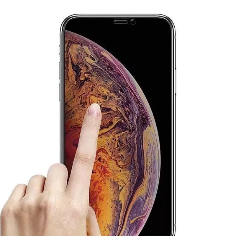 Vetro temperato protezione display Devia Real Series per iPhone XS Max 3D Full Screen nero