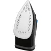 Ferro da stiro CLATRONIC DB 3703 — ferro a secco e a vapore, piastra in acciaio inox, 1800 W, nero/grigio