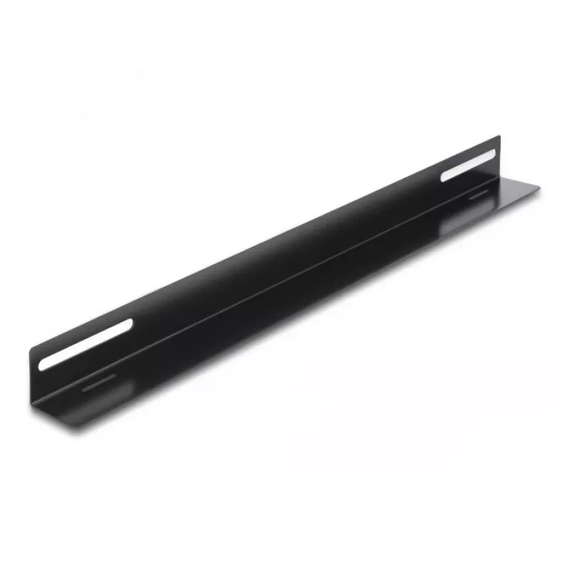 Staffa di montaggio DeLOCK 19 pollici 450x40mm 2 pezzi nero metallo