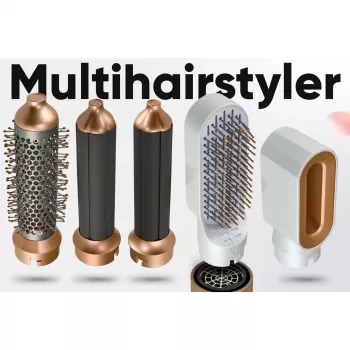 Styler ad aria calda Profi-Care 331321 bianco-rosé — multi-styler 4-in-1, 5 accessori, 1000W, 3 livelli di calore