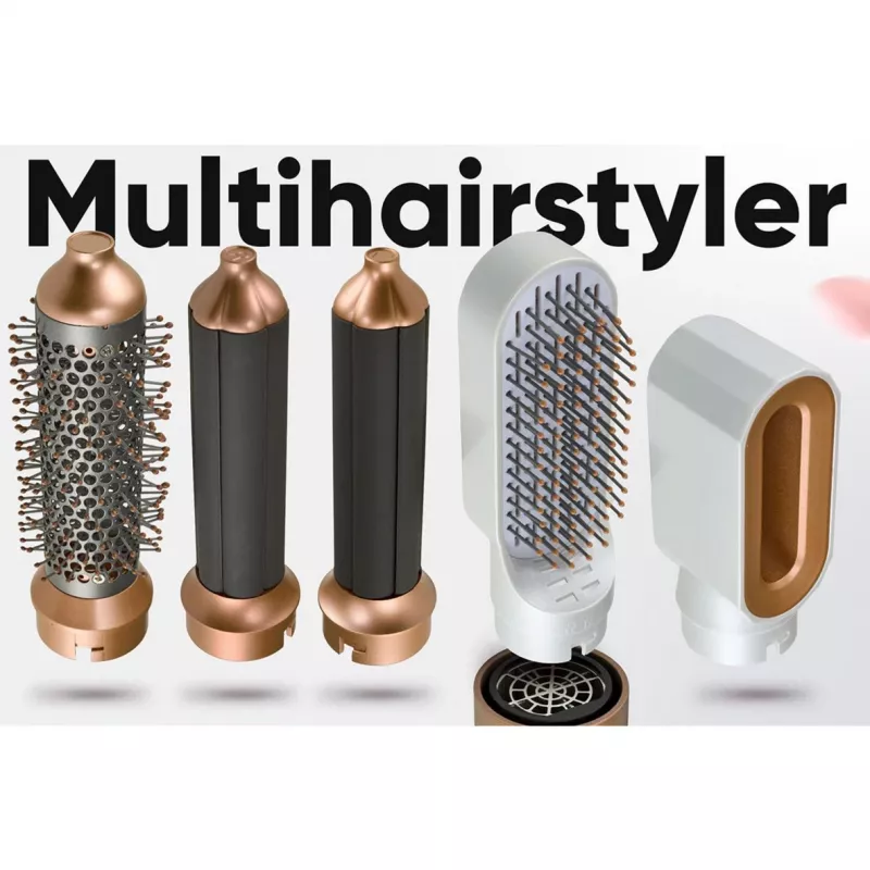 Styler ad aria calda Profi-Care 331321 bianco-rosé — multi-styler 4-in-1, 5 accessori, 1000W, 3 livelli di calore