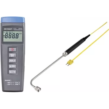 VOLTCRAFT K101 + TP 206 Termometro -200 a +1370 °C sonda tipo K