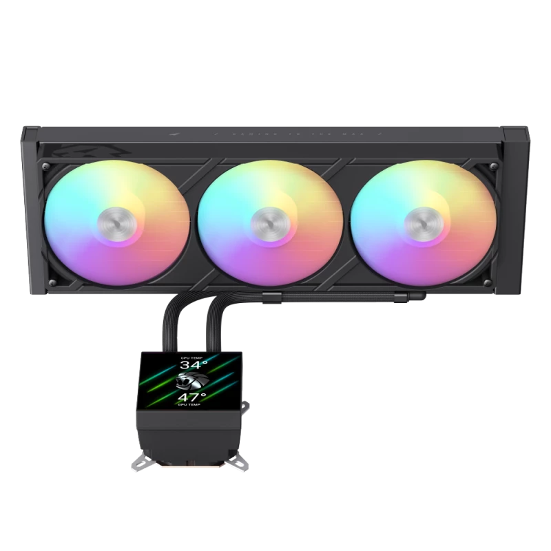 Dissipatore a liquido per CPU Gamemax | GLACIER 360 LCD BK | Intel, AMD
