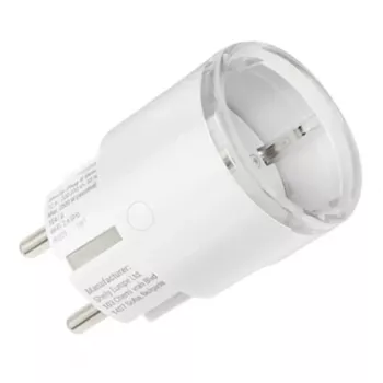 Presa smart Shelly Plug S Gen3 — presa smart Wi‑Fi con monitoraggio energia, Type F, 110–230 V, 2500 W, bianca