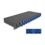 Cassetta di giunzione in fibra ottica DeLOCK 67006 nero metallo 482x220x44mm