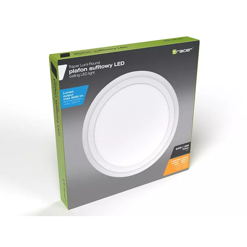 Plafoniera TRACER TRAOSW47320 LED rotonda 18W 3000K