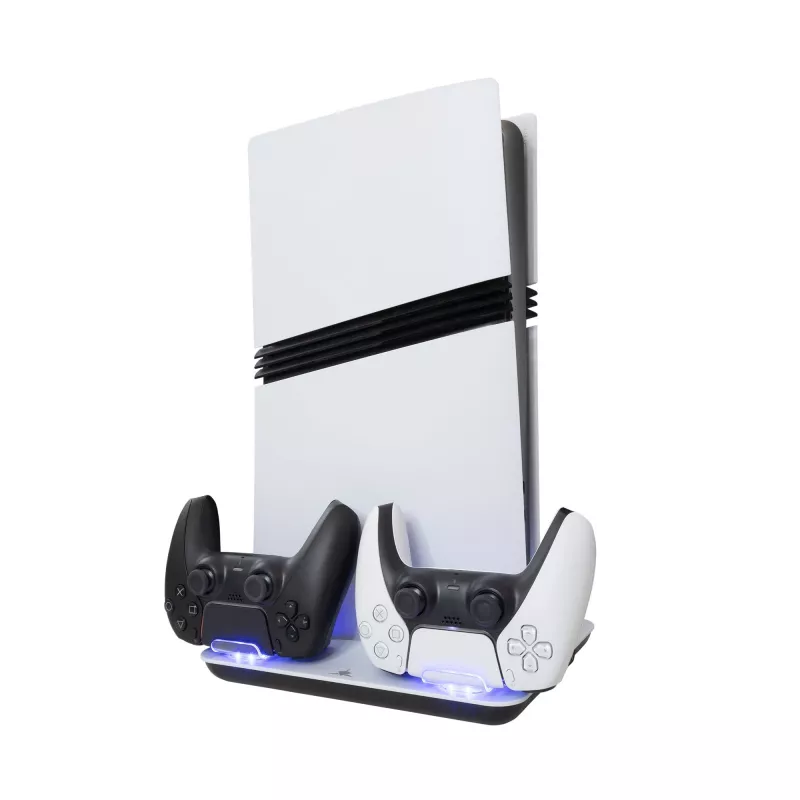 Cuscinetto di raffreddamento White Shark Guard-2 per PS5 con stazione di ricarica integrata (modello PS5-05102V2)