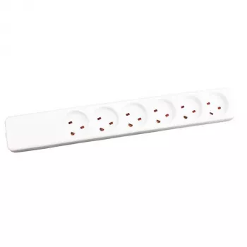 Ciabatta Garbot Z66000108-PA01 6 uscite AC per interni bianco
