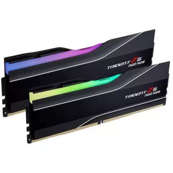 DIMM 64 GB DDR5-6000 (2x 32 GB) Dual-Kit, memoria RAM nera, F5-6000J3238G32GX2-TZ5NR, Trident Z NEO RGB, AMD EXPO