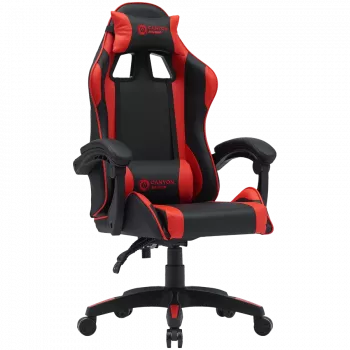 Sedia gaming CANYON Core SGCH2 — design ergonomico, regolabile in altezza, nero/rosso