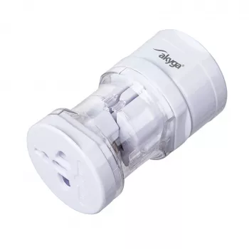 Adattatore universale da viaggio Akyga AK-AD-61, mondiale, 10 A, bianco