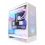 Case PC NZXT H7 Flow RGB Midi Tower bianco — vetro temperato, EATX, anteriore 3×120mm, USB-C