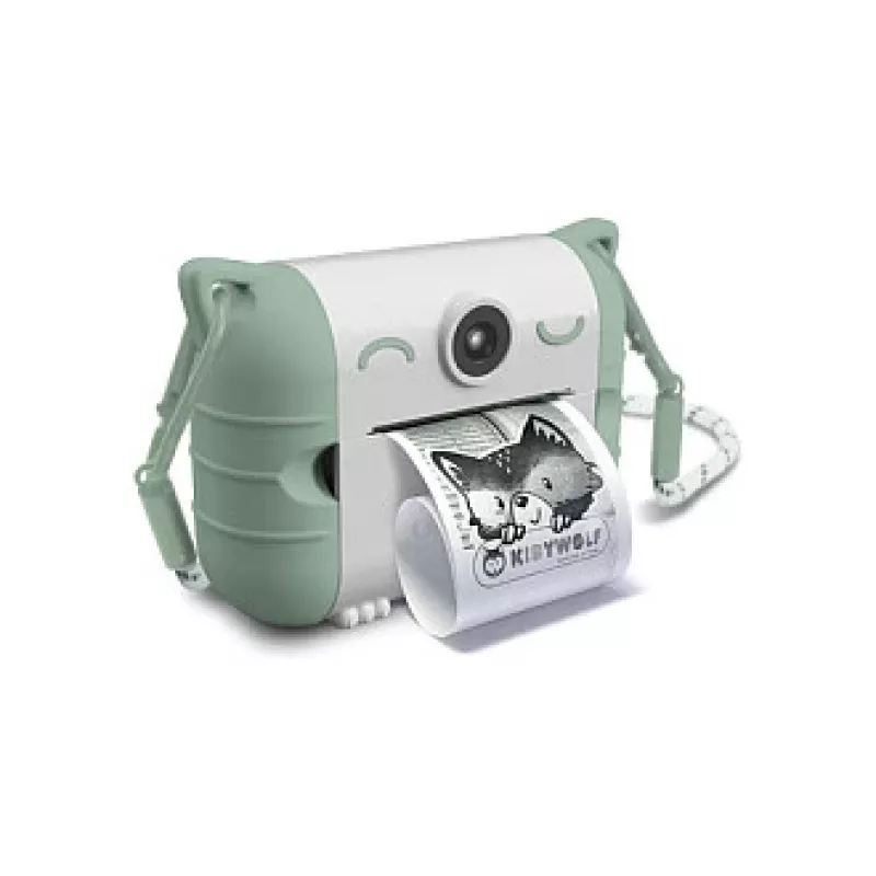 Fotocamera digitale per bambini KIDYWOLF Kidyprint verde bianco