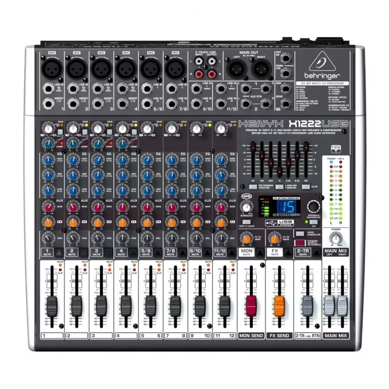 Mixer audio Behringer X1222USB 4 canali