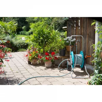 Tubo da giardino Gardena 18011-20 1,5 m fuori terra PVC blu grigio arancione