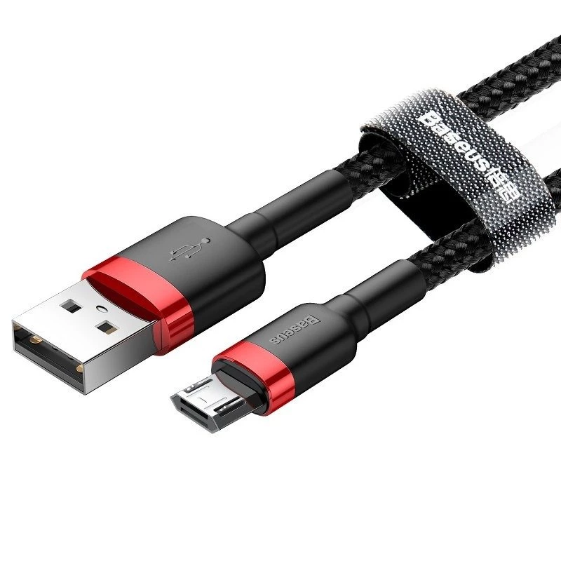 Cavo Micro-USB Baseus Cafule 1,5A 2 m (rosso e nero)