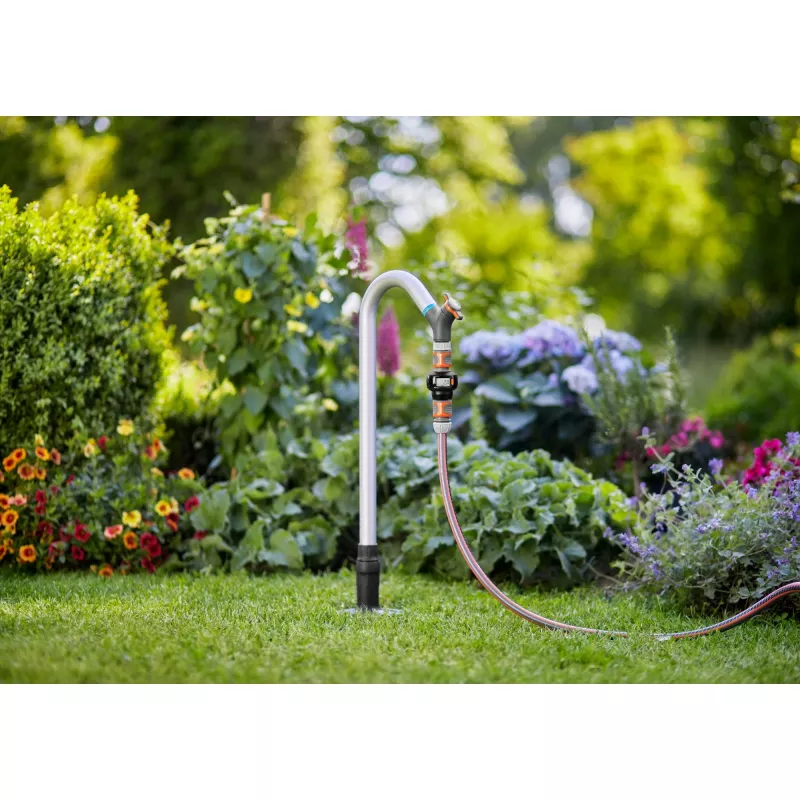 Gardena AquaCount 18350-20 Contatore d'acqua, nero/grigio/arancione
