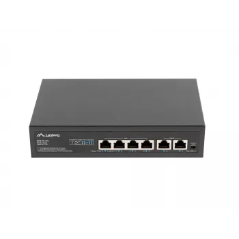 Switch Lanberg PoE+ rack 10/19 RSFE-4P-2FE-60