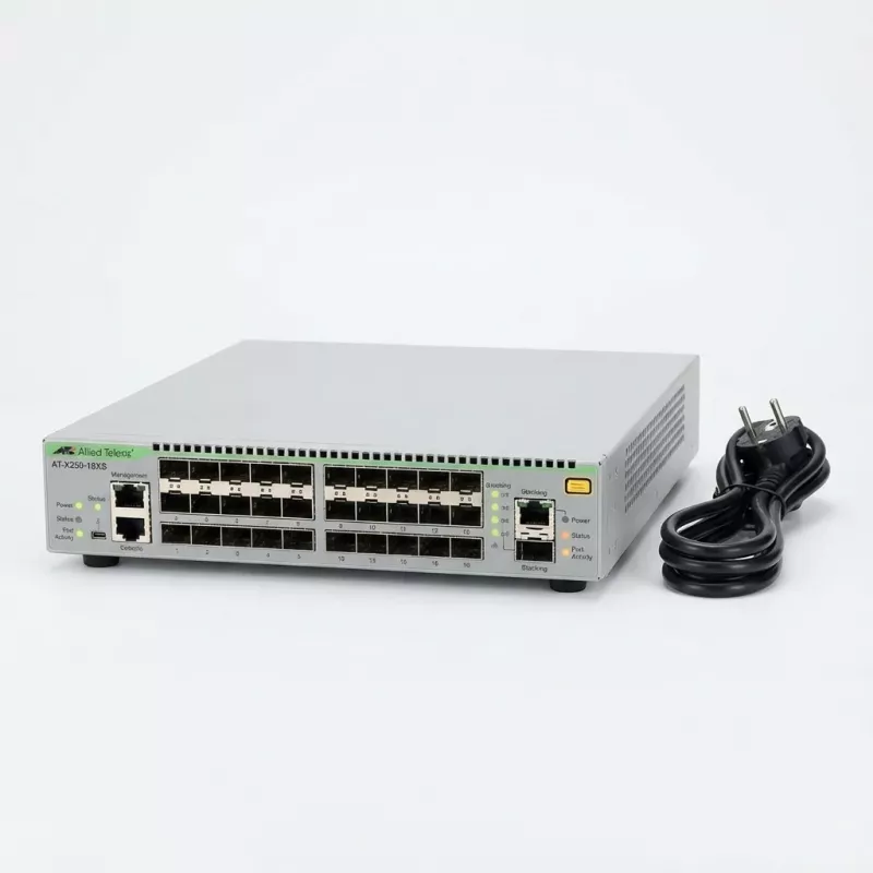 Allied Telesis Questo prezzo serve solo a scopo di budget 10 Gigabit Layer 3 Lite Stackable Switch, 18x porte SFP+, cavo di rete EU. incl. LLW (AT-X250-18XS-50)