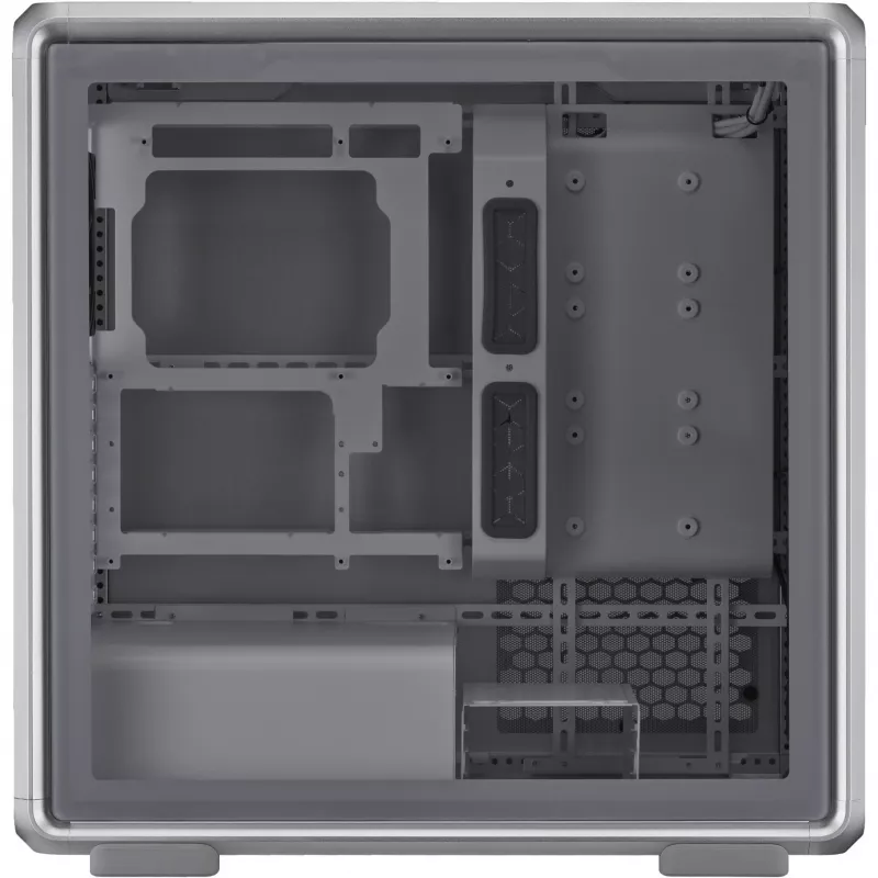 Case per PC Cooler Master MasterFrame 600 Midi Tower argento — ATX/Micro-ATX/ITX, vetro temperato, supporta 3x ventole frontali da 140 mm