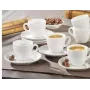Set tazzine da espresso Esmeyer 6 pezzi, modello 433-214, tazzine demitasse in porcellana per espresso