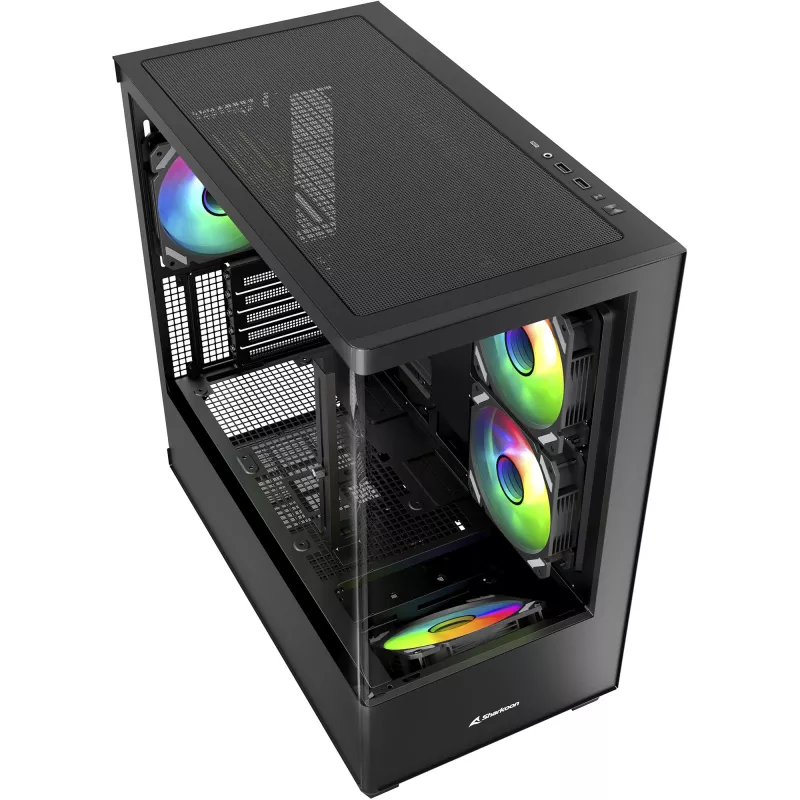 Case per PC Sharkoon Elite Shark CM100 tower Micro-ATX, senza alimentatore, nero
