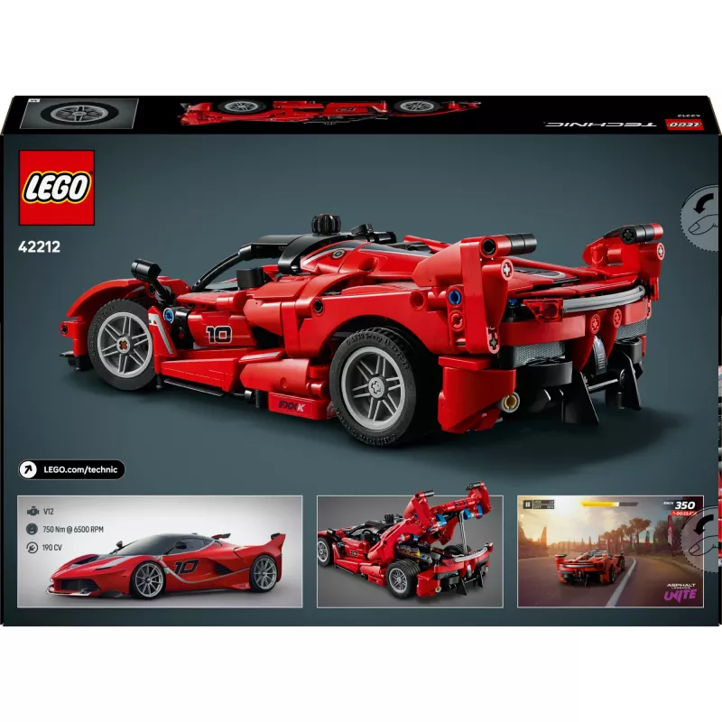 LEGO Technic Ferrari FXX K modello in scala 1:10, 897 pezzi, da 10 anni
