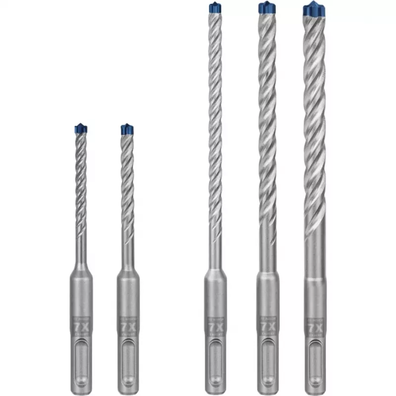 Bosch Expert SDS-plus-7X set di punte per martello, 5 pezzi, 5/6/8/10 mm