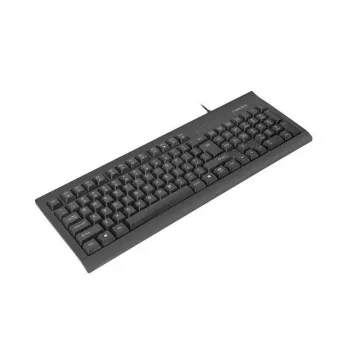 Tastiera completa con filo NATEC MORAY per ufficio e casa USB QWERTY US International nera, 104 tasti, tastierino numerico