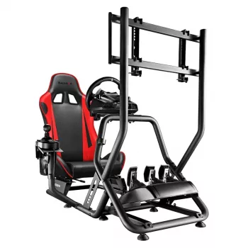 Cockpit racing huzaro Speed 6.0 con seduta regolabile, struttura in acciaio, angolo 30°–90°, supporta fino a 120 kg, rosso, 1080×1360×560 mm