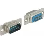 Connettore Sub-D 9 pin DELOCK 65881 — blu/argento, 31×15×12.5 mm
