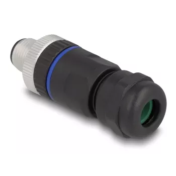 Connettore M12 DeLOCK codifica A 8 poli connettore maschio connessione a vite