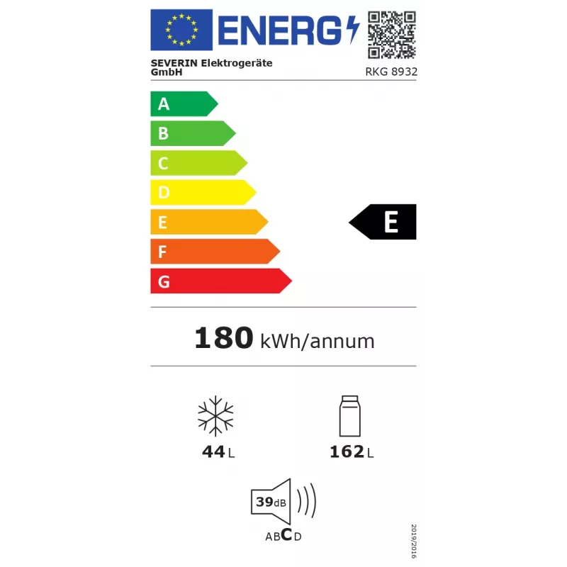 Severin RKG 8932 frigorifero-congelatore combinato 206 L