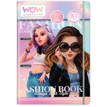 Set creativo per bambini Euroswan Fashion Book WoW Generation WOW00054 — set per lavoretti per bambini