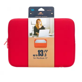 Custodia sleeve Rivacase 5123 33,8 cm (13,3 pollici) rossa