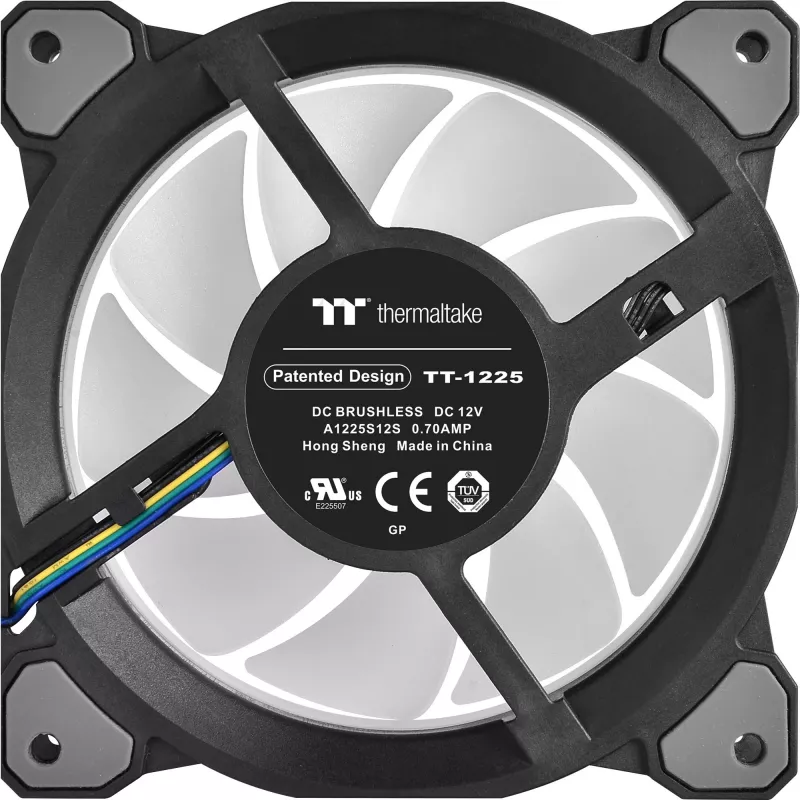 Thermaltake Riing Quad 14 RGB CL-F089-PL14SW-C ventola per radiatore da 140 mm, TT Premium Edition, nero