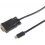 Adattatore cavo video S/CONN 10-59045 3 m USB Type-C VGA (D-Sub) nero
