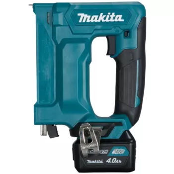 Graffatrice a batteria ST113DSMJ, 10,8 Volt, graffatrice elettrica blu/nero, 2 batterie agli ioni di litio 4,0Ah, in MAKPAC taglia 1