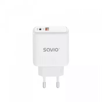 SAVIO LA-06 USB Type-A e Type-C Quick Charge Power Delivery 3.0 per interni