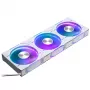 Phanteks D30-120 PWM Reverse Airflow D-RGB ventola per case, 120 mm, (3 pz.), bianca