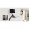 Workstation da parete MACLEAN MC-838 con molla a gas per monitor, tastiera e PC