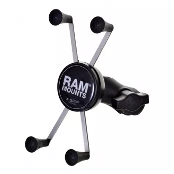 Supporto per cellulare RAM Mounts X-Grip Large con base per cannotto forcella moto