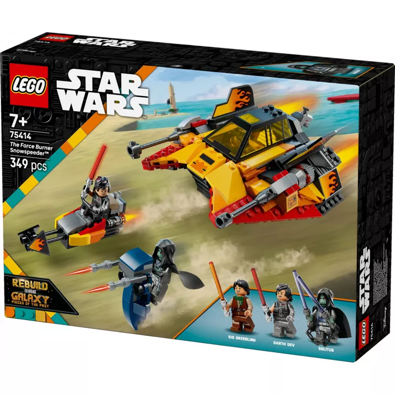 Set veicolo da neve LEGO Star Wars Flame Speeder 75414 – 349 pezzi, 3 minifigure, età 7+