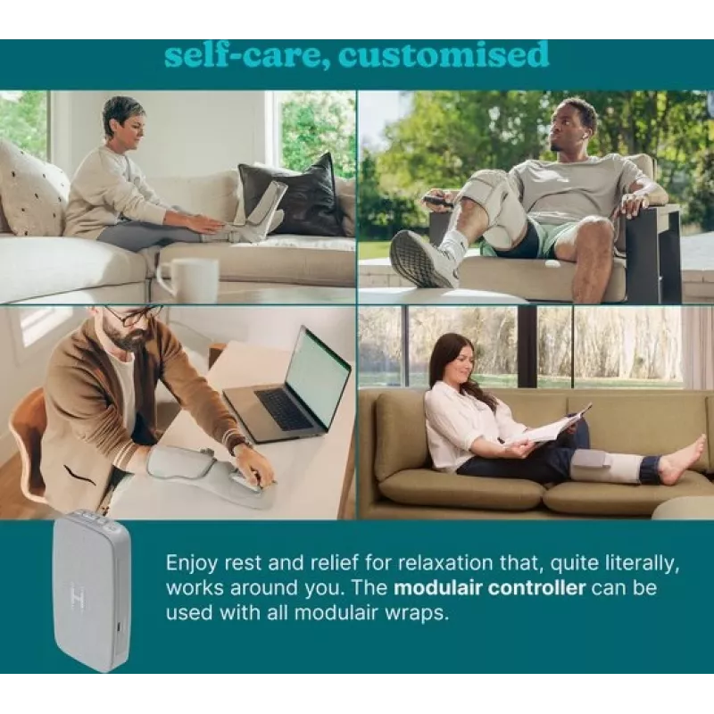 Fascia per polpaccio HoMedics SR-CMXCE10HBND sistema di compressione modulare con unità di controllo
