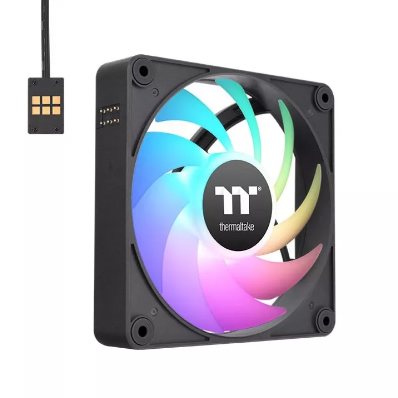 Ventola Thermaltake CT140 EX ARGB Sync 14 cm cuscinetto idraulico nera